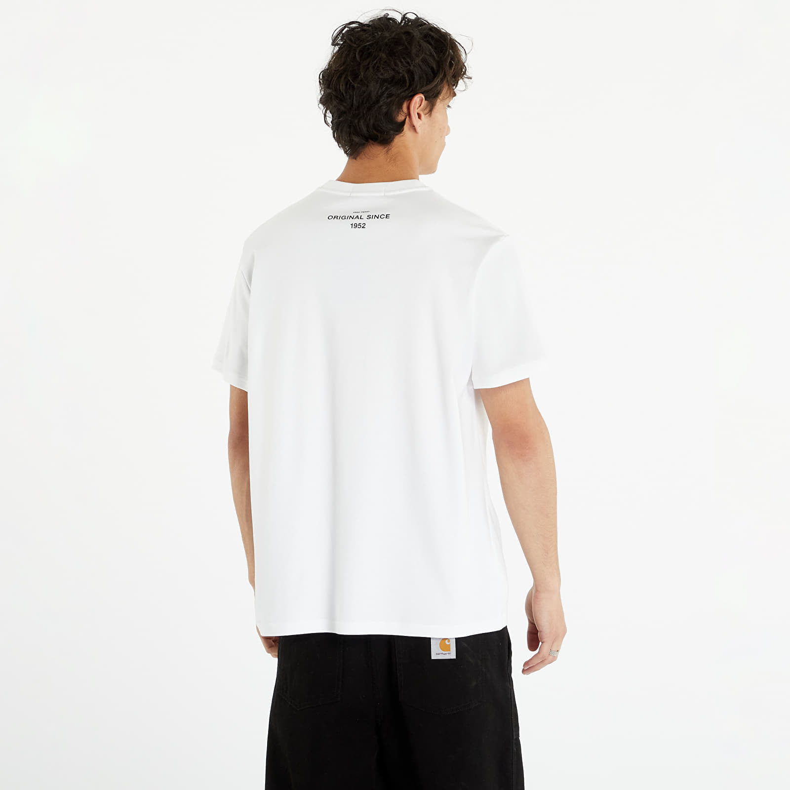Tricouri FRED PERRY Flock Laurel Wreath Tee White