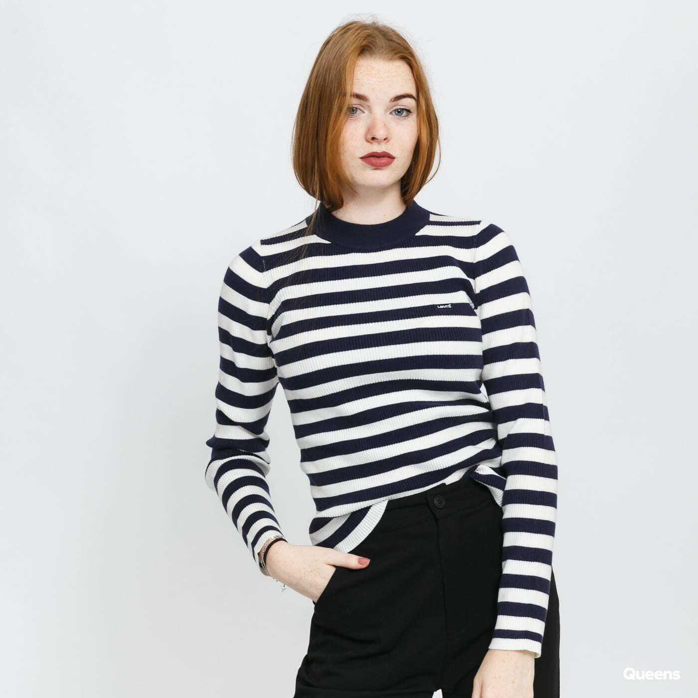 Pullover Levi's ® Crew Rib Sweater Navy/ White
