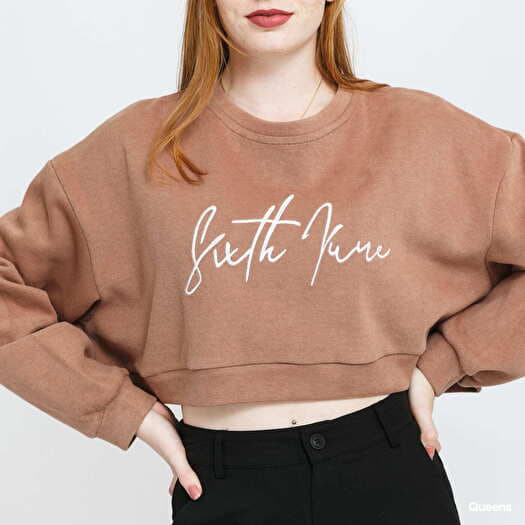 Sixth june clearance crop crew sweatshirt