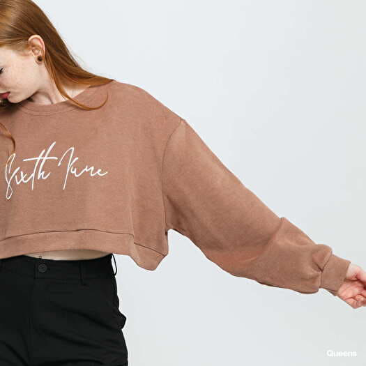 Sixth june clearance crop crew sweatshirt
