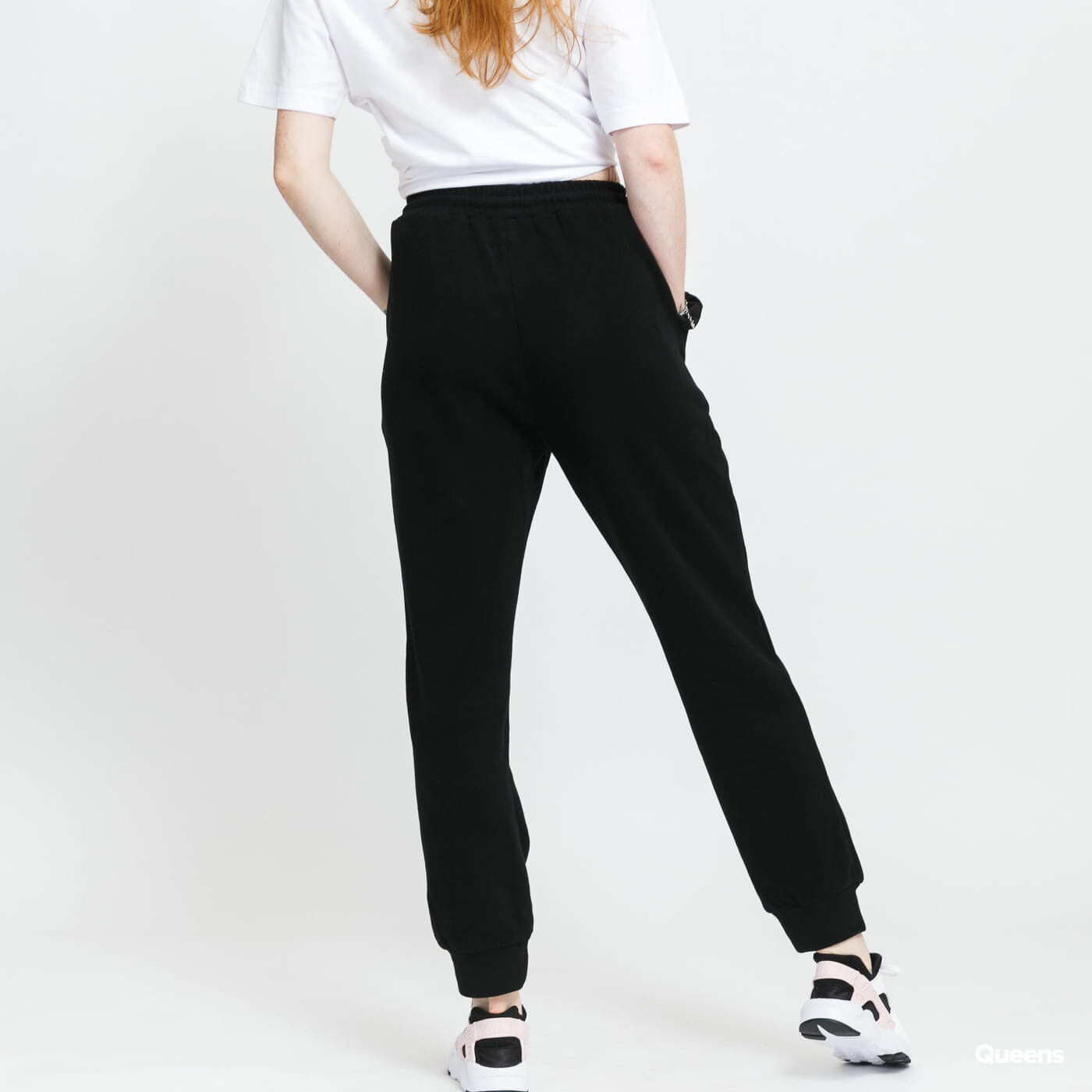 Tepláky Sixth June W Basic Signature Pants Black