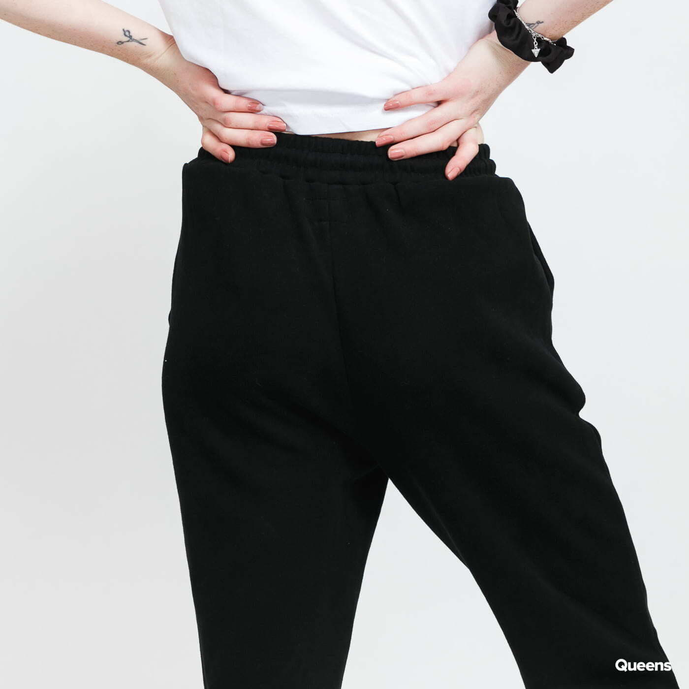 Tepláky Sixth June W Basic Signature Pants Black