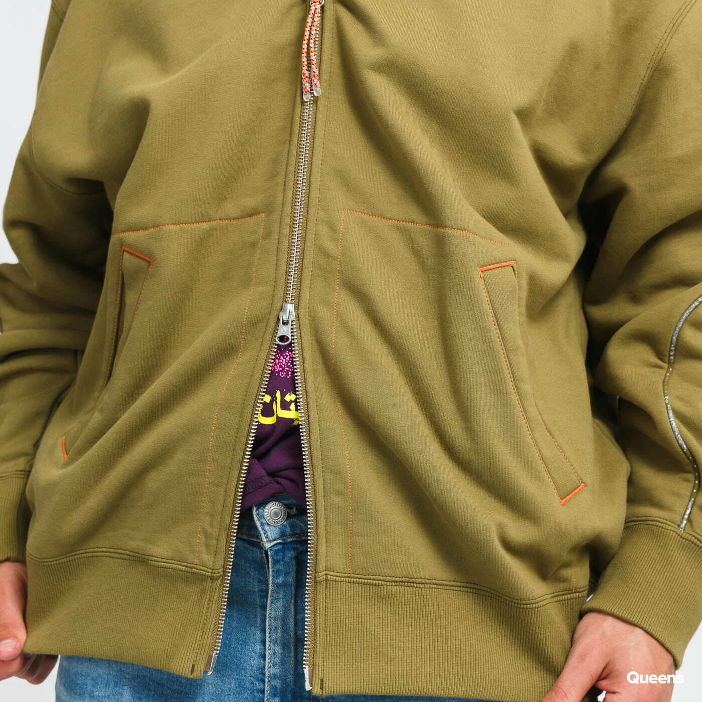 Hettegensere og sweatshirts Converse x paria /FARZANEH Full Zip Hoodie Olive