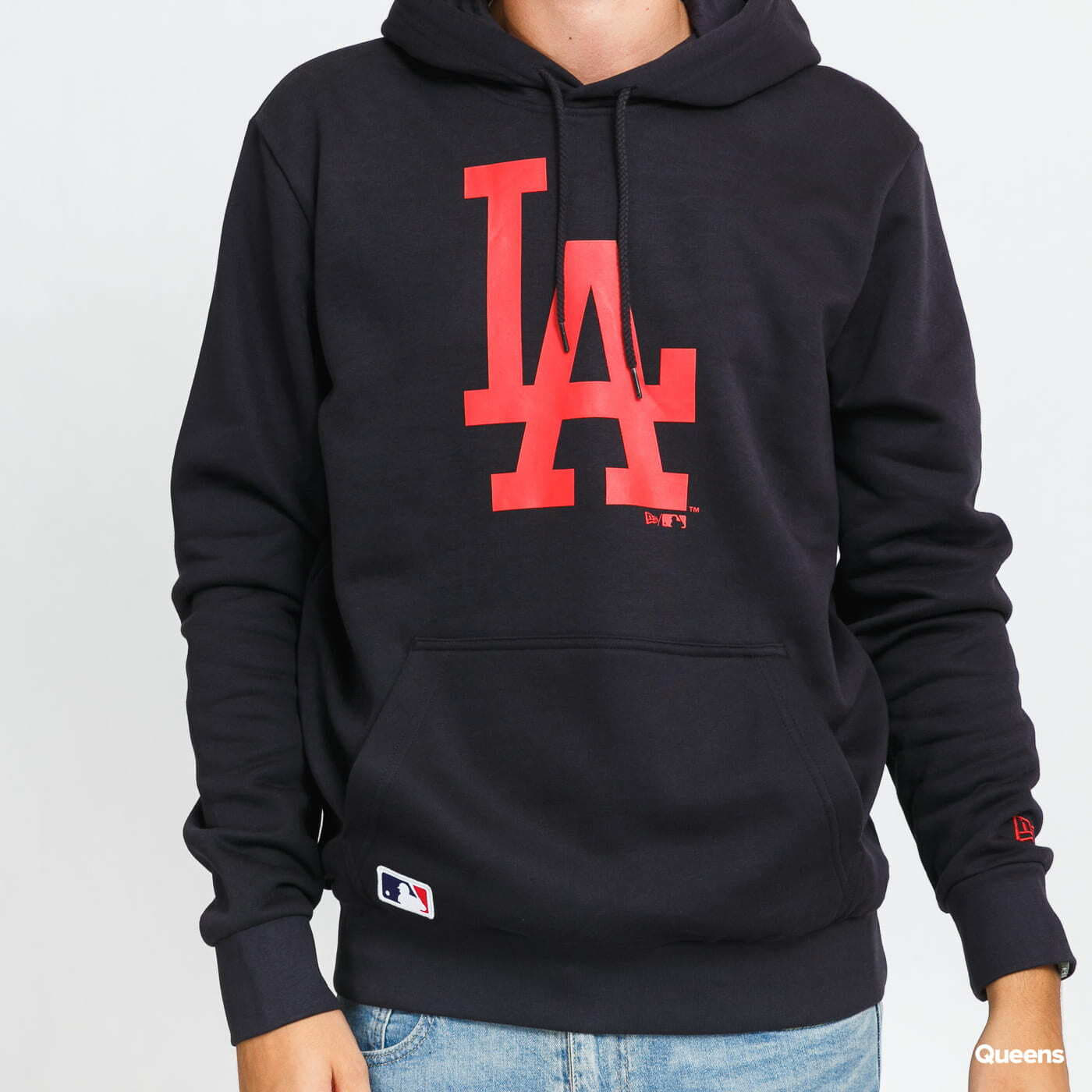 Суичърти New Era MLB Seasonal Team Logo Hoody LA Navy/ Red