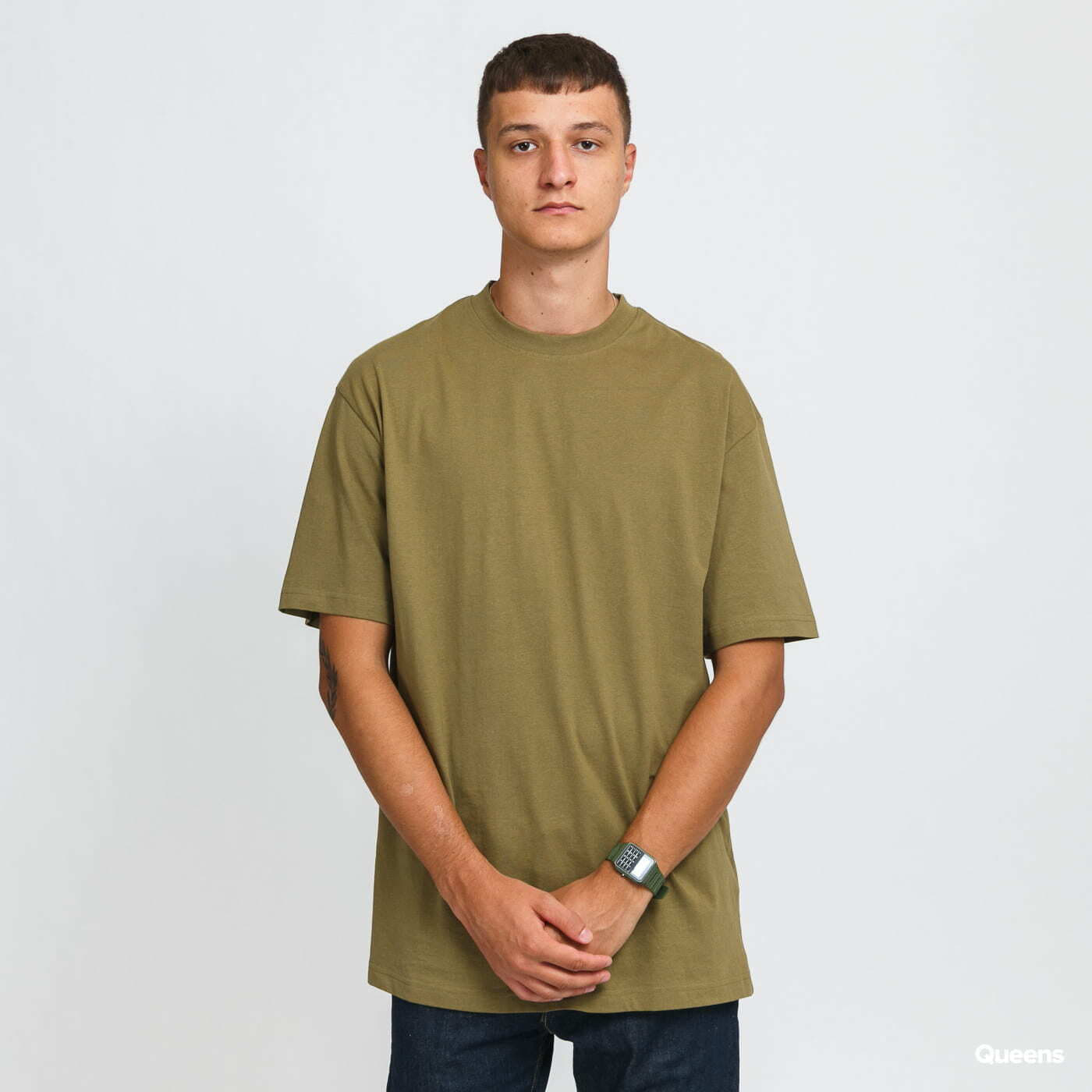 Tričká Urban Classics Tall Tee Olive