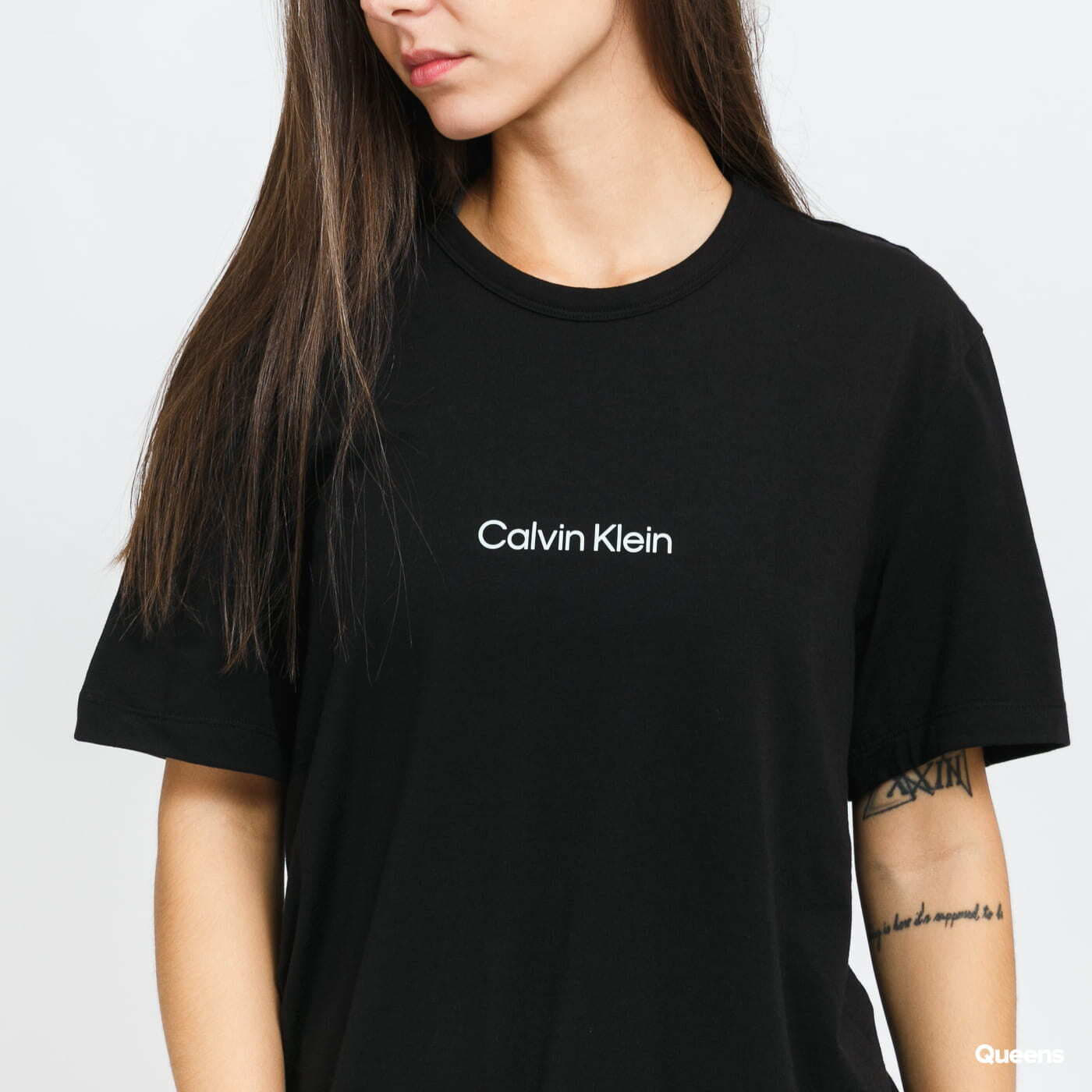 Trička Calvin Klein SS Crew Neck černé
