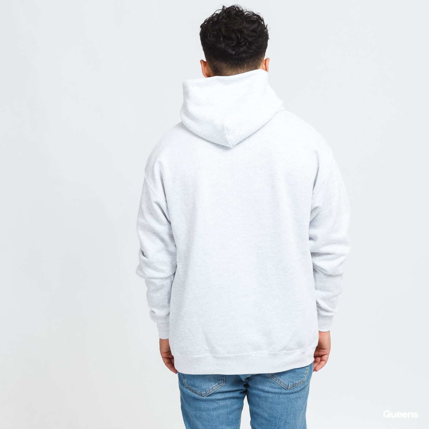 Sweaters Thrasher Blood Drip Logo Hood Melange Svěle Grey