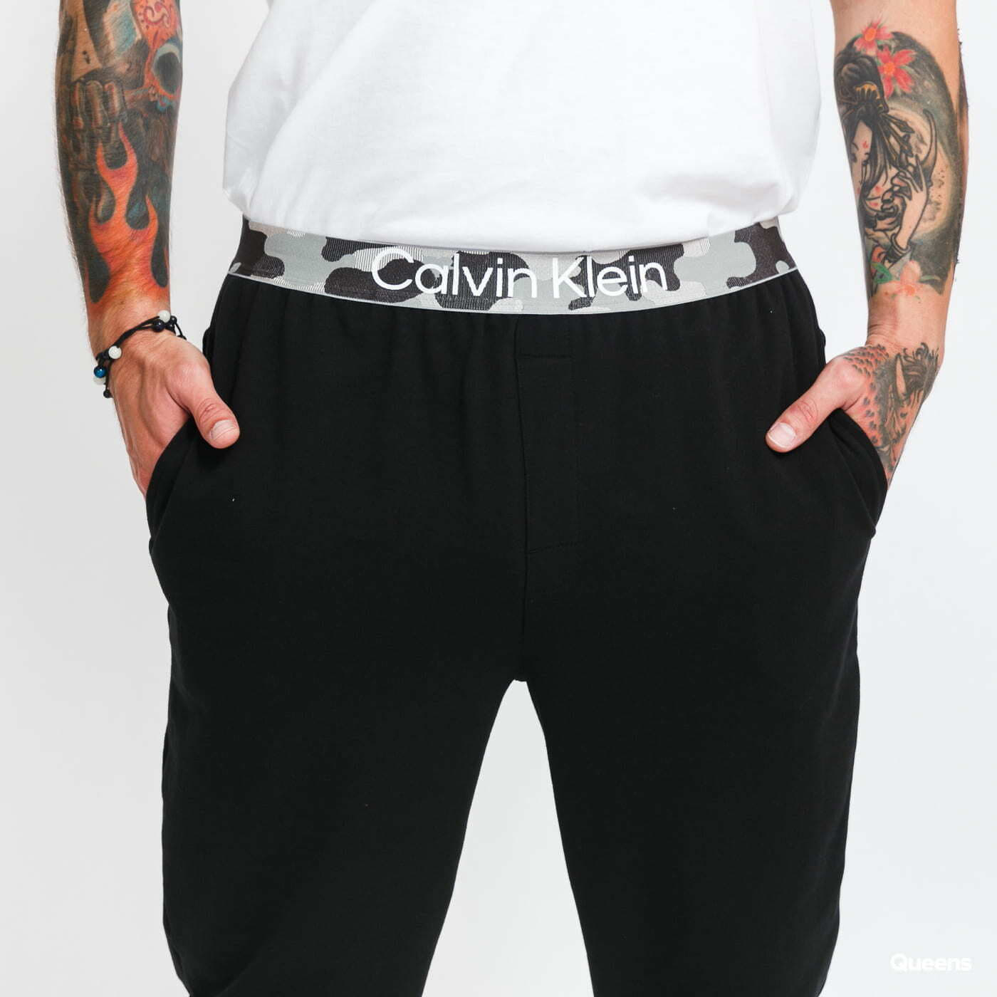 Jogginghosen Calvin Klein Galvanize Lounge Jogger Black/ Camo Grey