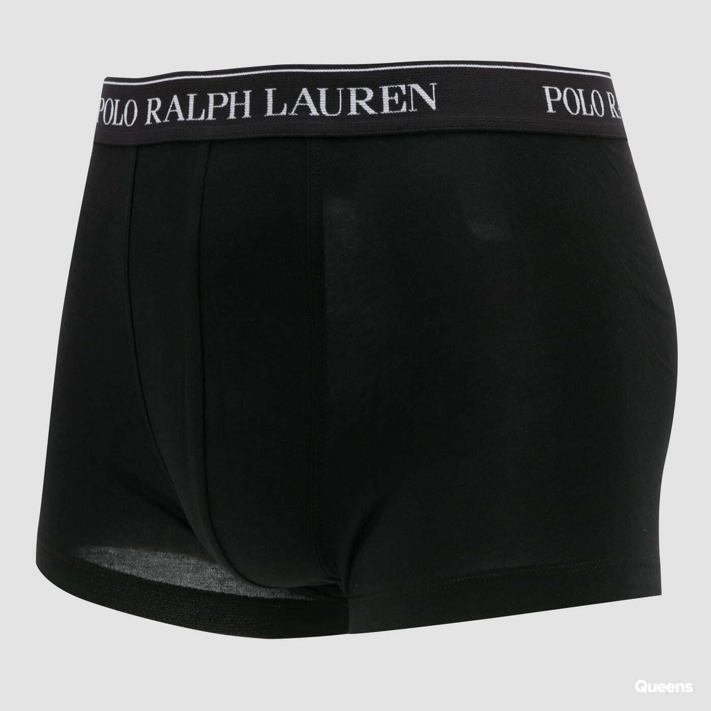 Boxershorts Polo Ralph Lauren 3-Pack Stretch Cotton Classic Trunks černé