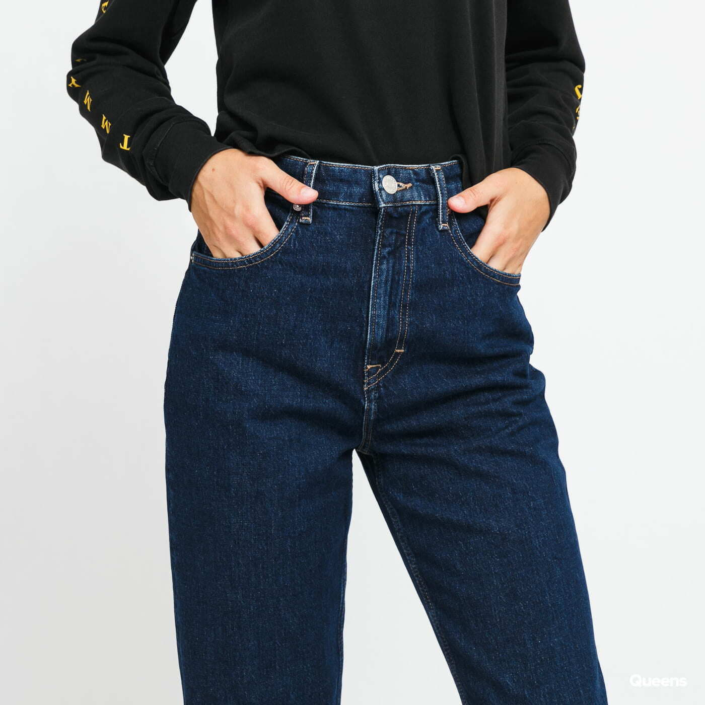 Jeans TOMMY JEANS Mom Ultra High Rise Tapered Jeans Navy