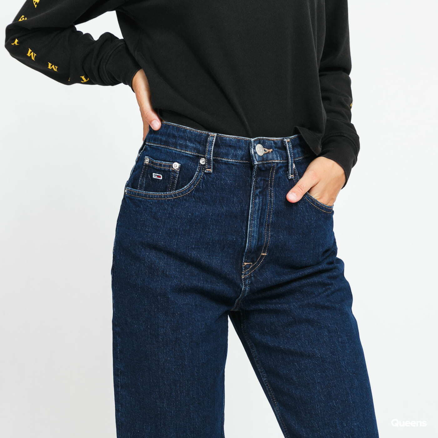Jeans TOMMY JEANS Mom Ultra High Rise Tapered Jeans Navy