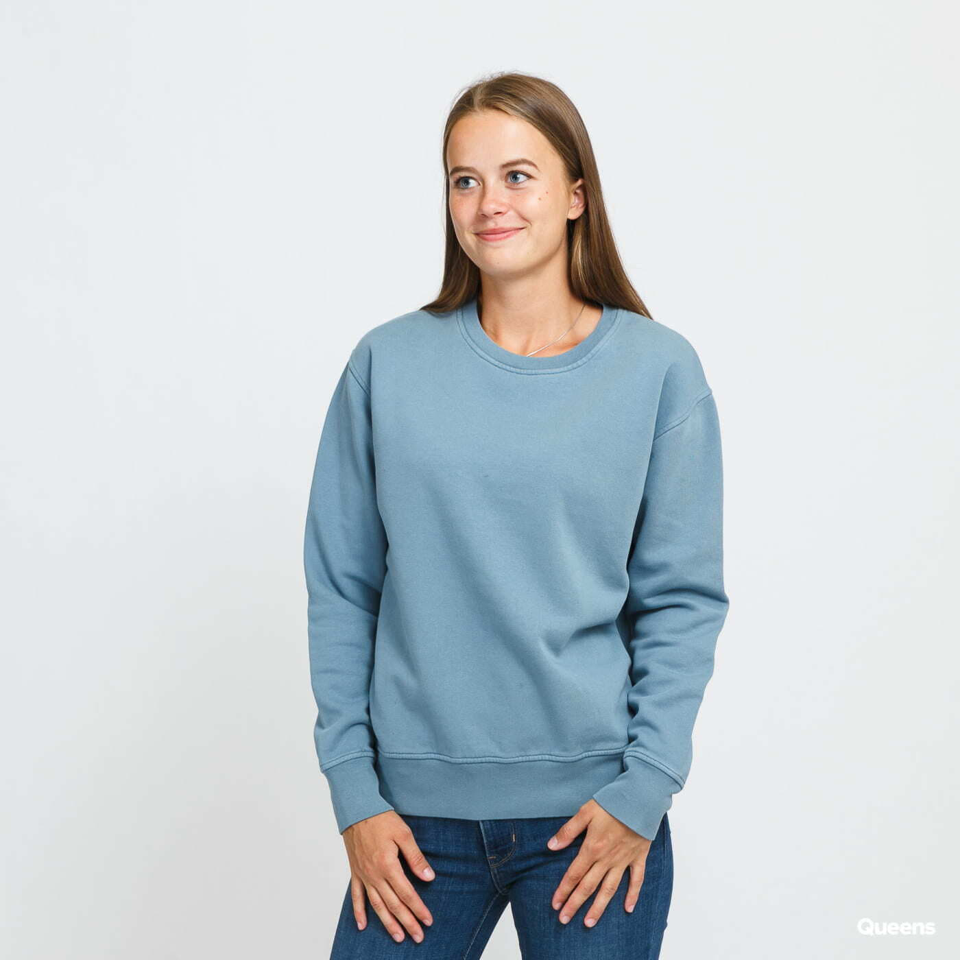 Sweatjacken und Sweatshirts Colorful Standard Women Classic Organic Crew modrá