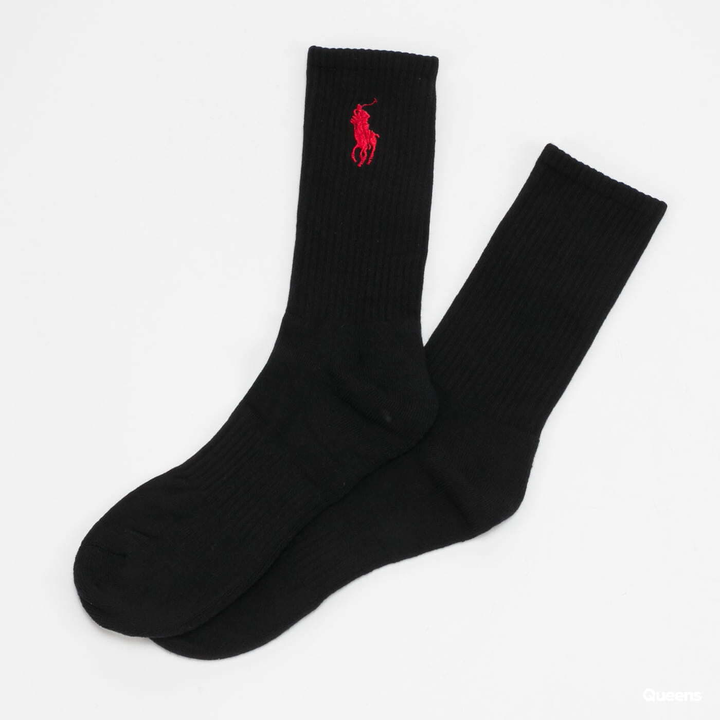 Calcetines Polo Ralph Lauren 3Pack Classic Sport Socks černé