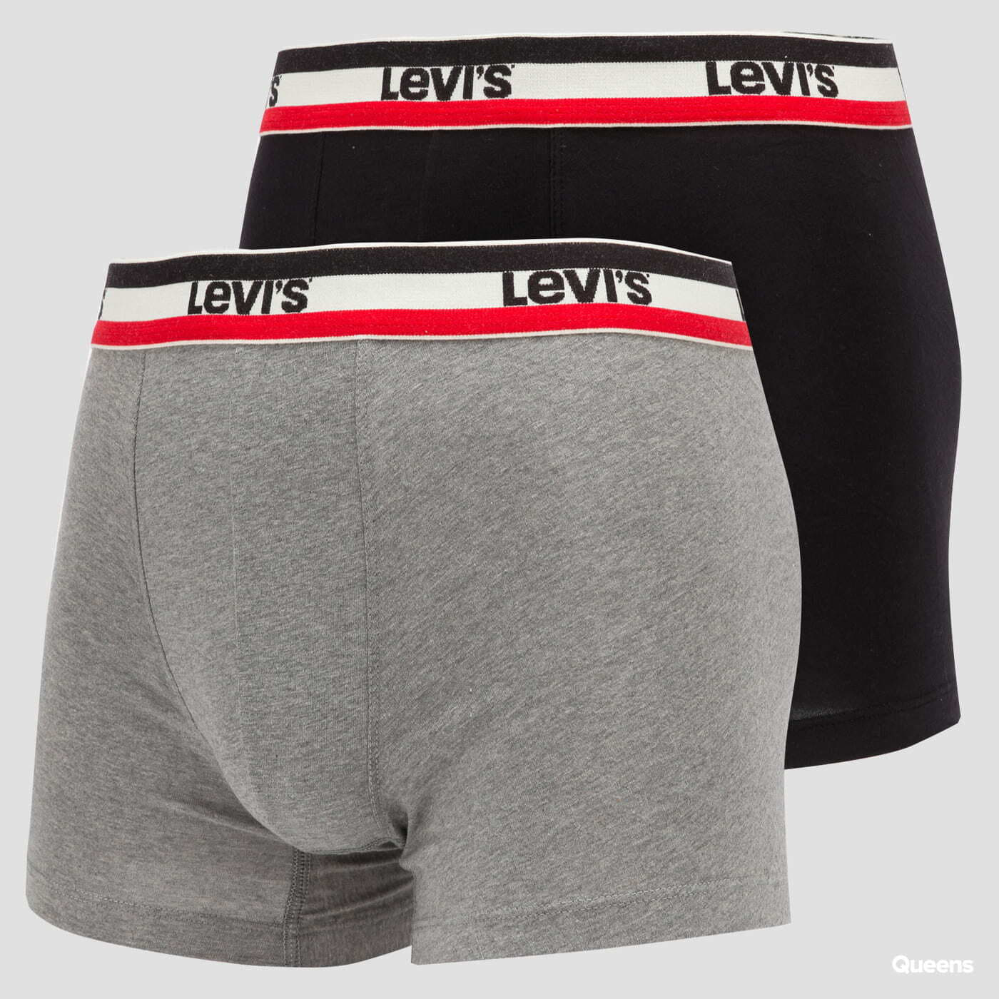 Boxer shorts Levi's ® 2Pack Boxer Brief Black/ Melange Grey