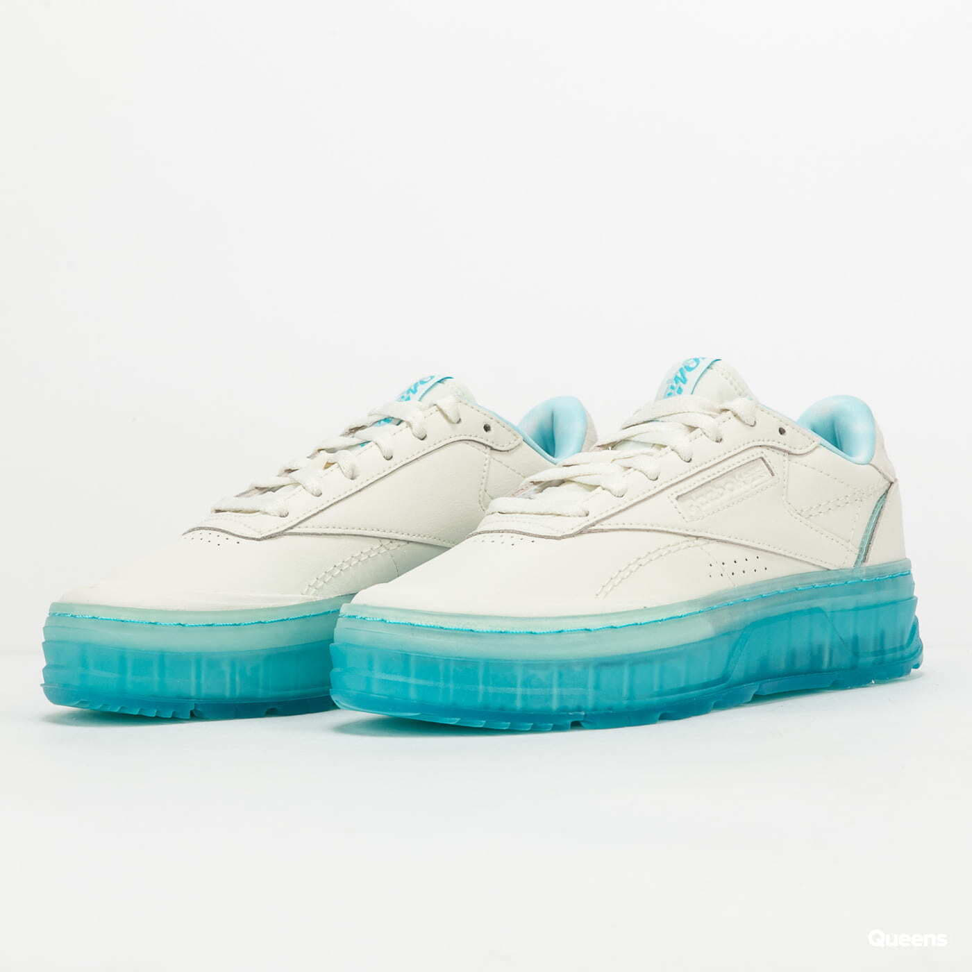 Naisten lenkkarit ja kengät Reebok Club C Double Geo Chalk/ Chalk/ Hydblu