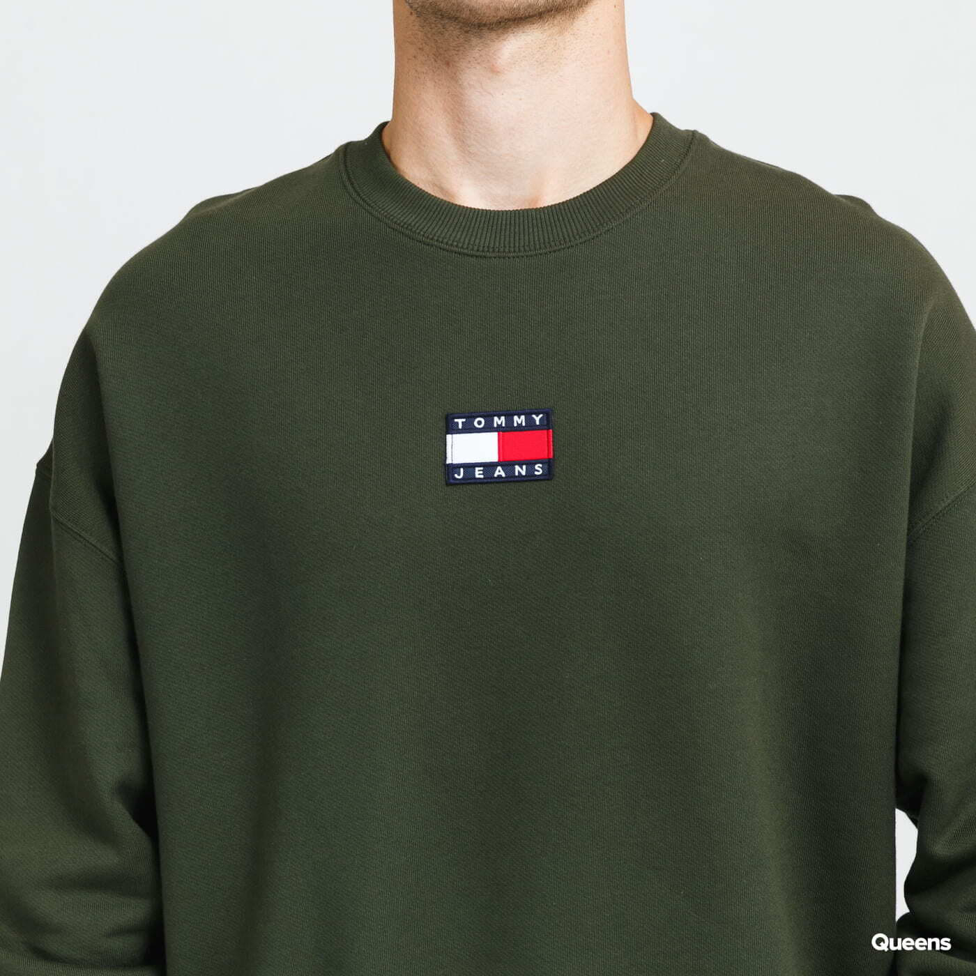 Hoodies and sweatshirts  TOMMY JEANS Tommy Badge Crew Green