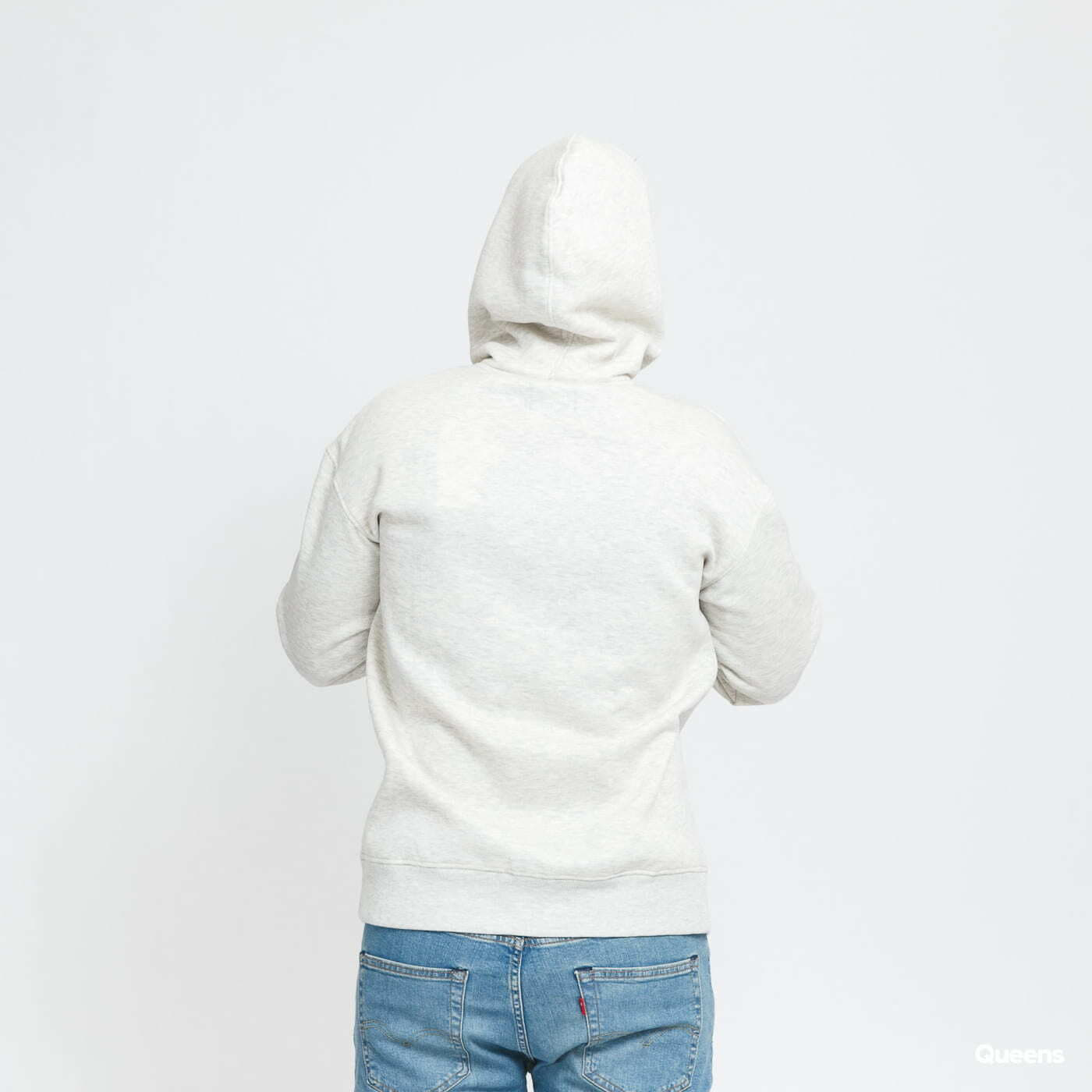 Mikiny Jack & Jones Jorworld O Sweat Hood Light Grey