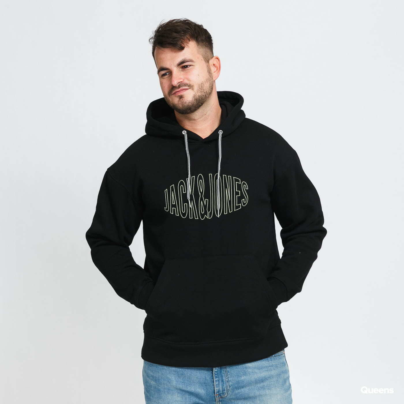 Hoodies and sweatshirts  Jack & Jones Jorworld O Sweat Hood Black