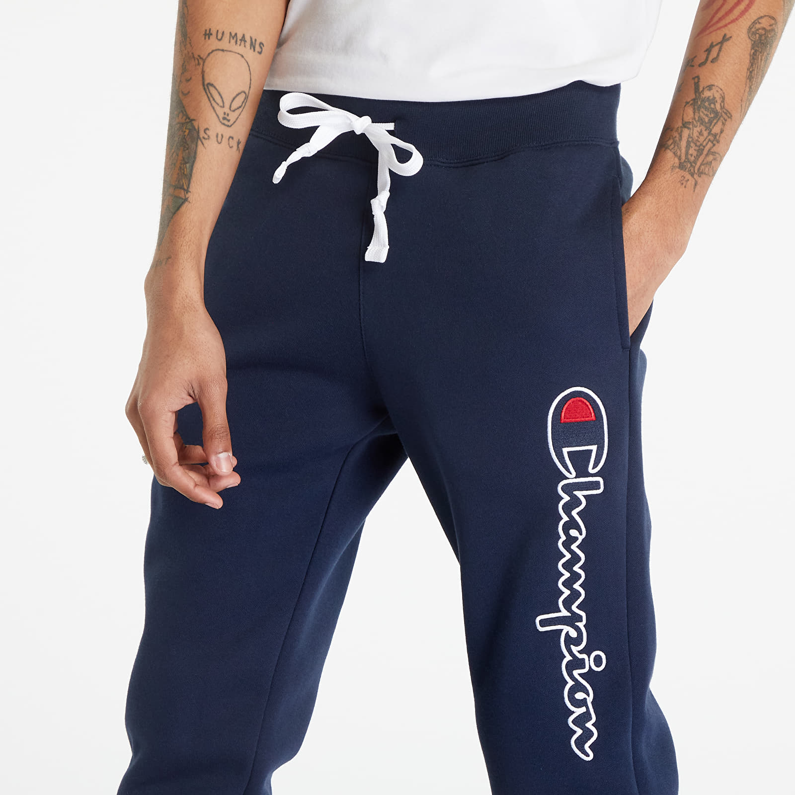 Sweatpants Champion Organic Cotton Rib Cuff Pants navy Queens