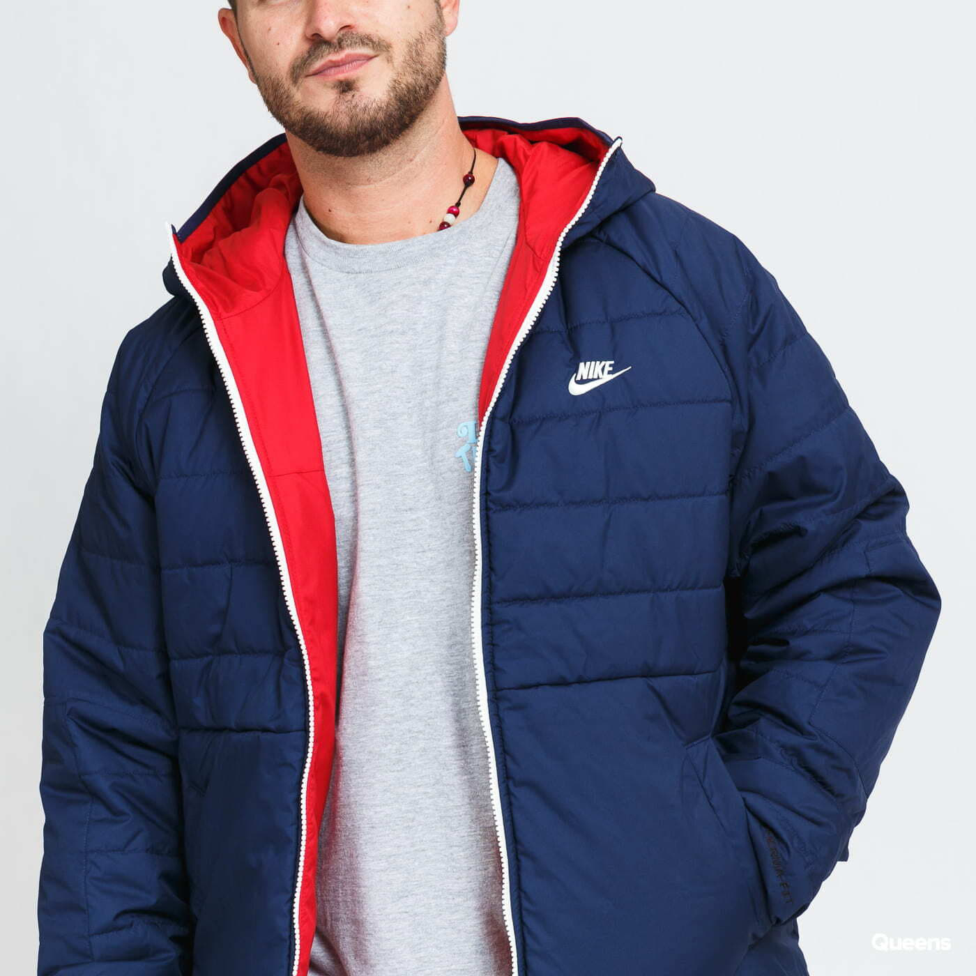 Red nike jacket online