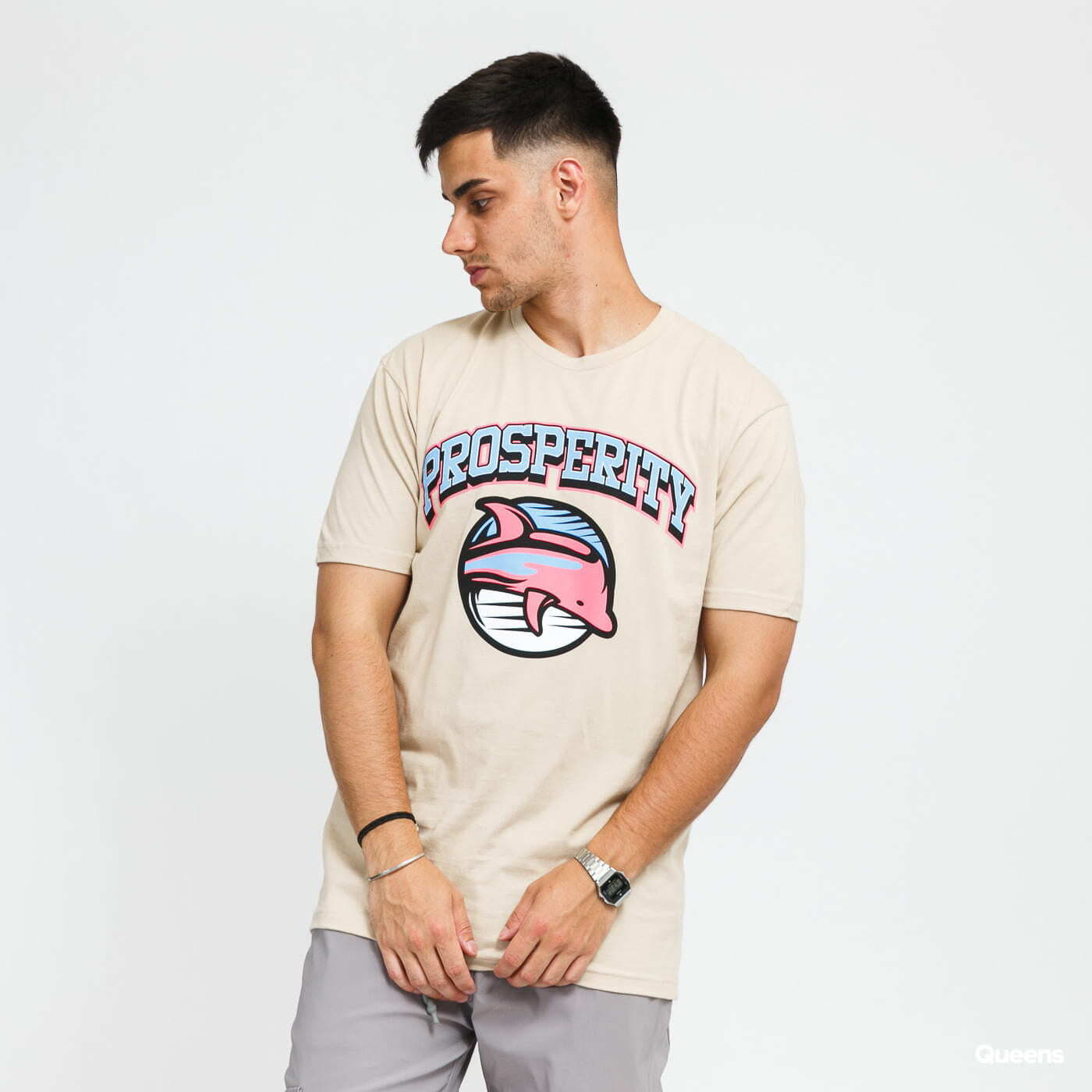 T-shirts Pink Dolphin Prosperity Tee Light Beige