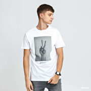 Urban Classics Peace Sign Tee White