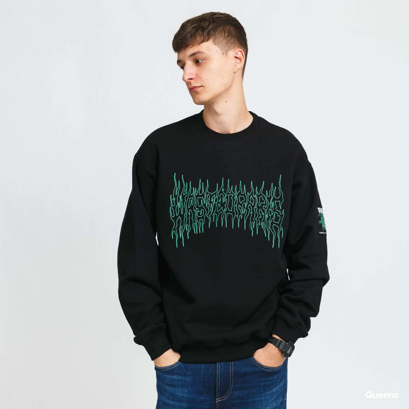 Hoodies and sweatshirts Wasted Paris Fire Cult Crew Neck Black
