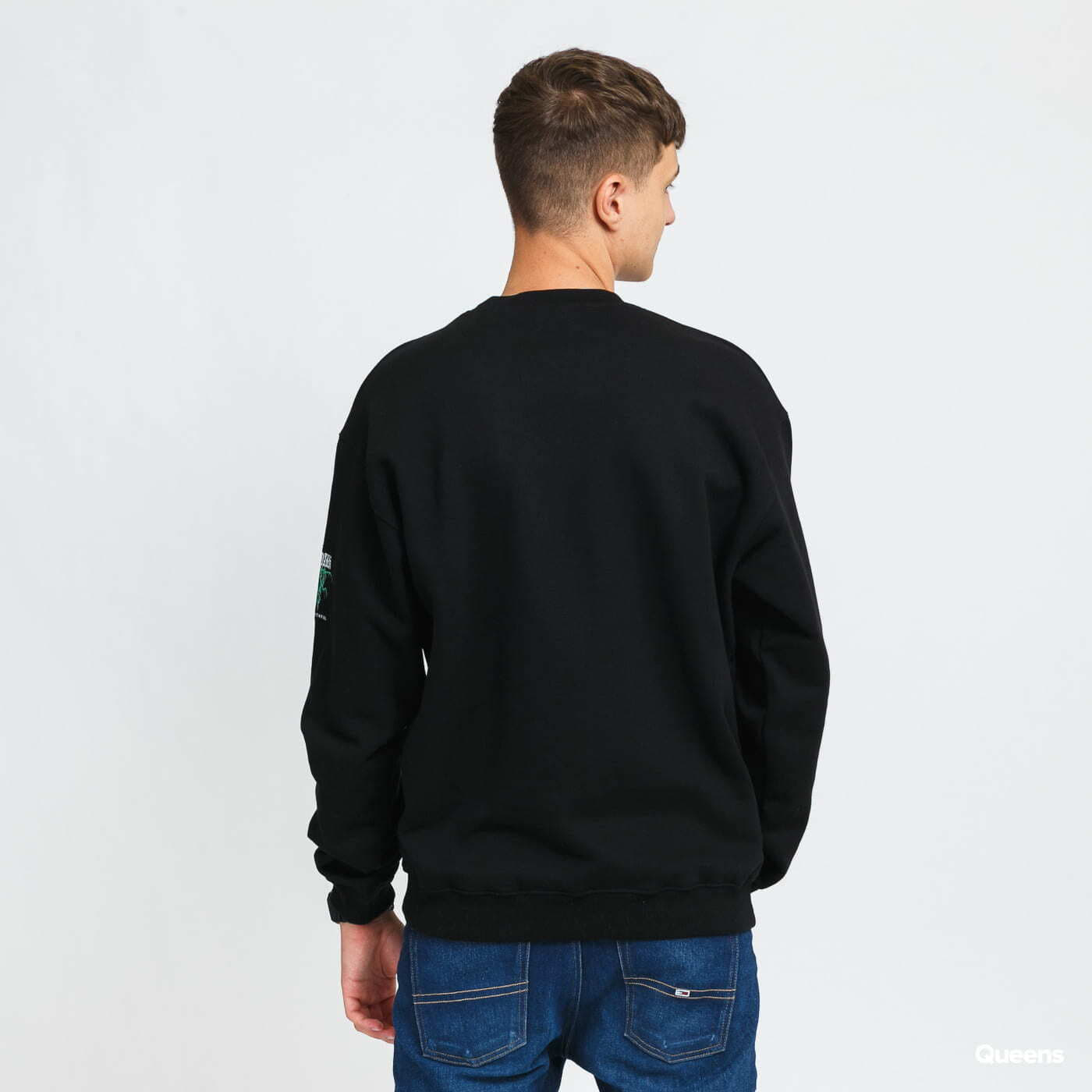 Mikiny Wasted Paris Fire Cult Crew Neck Black
