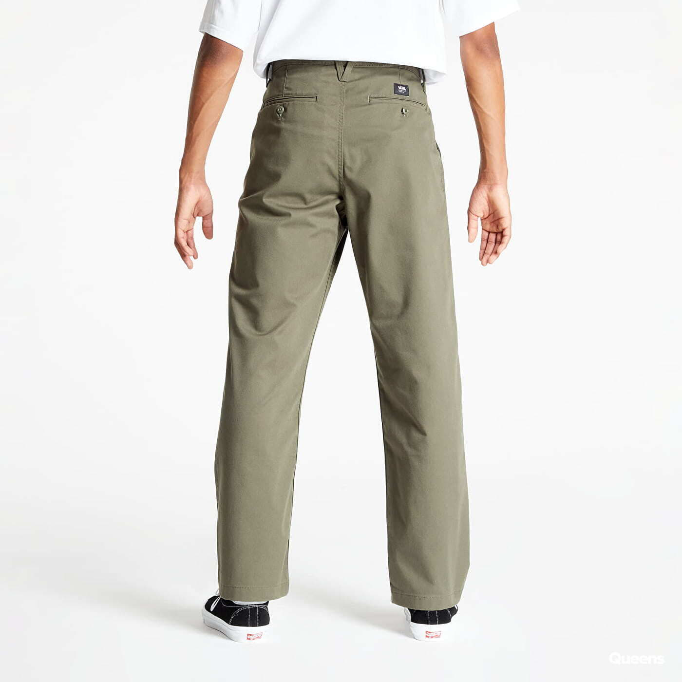 Džíny a kalhoty Vans MN Authentic Chino Loose Fit Olive