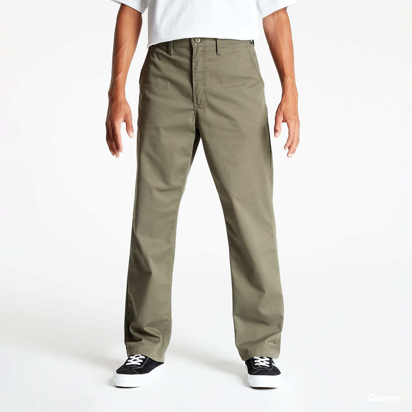 Džíny a kalhoty Vans MN Authentic Chino Loose Fit Olive