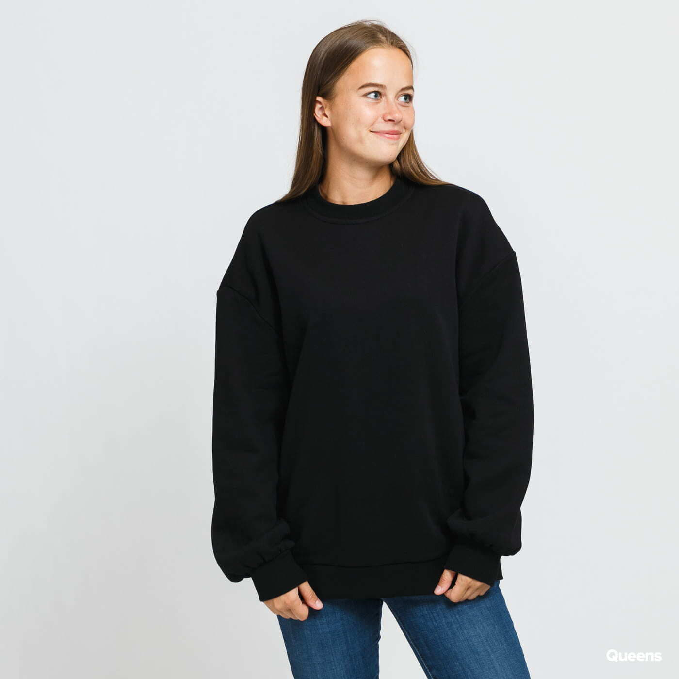 Hoodies and sweatshirts  Urban Classics Ladies Organic Oversized Crew Black