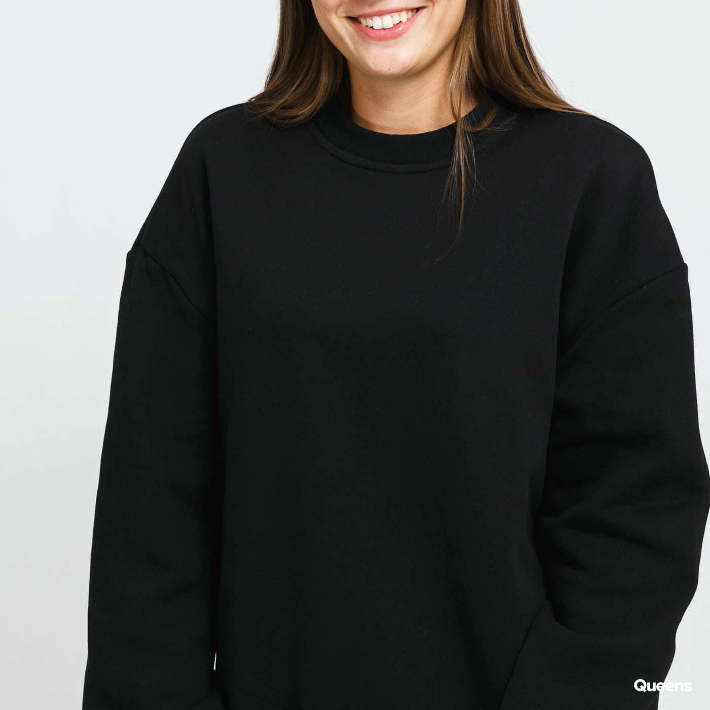 Hoodies and sweatshirts  Urban Classics Ladies Organic Oversized Crew Black