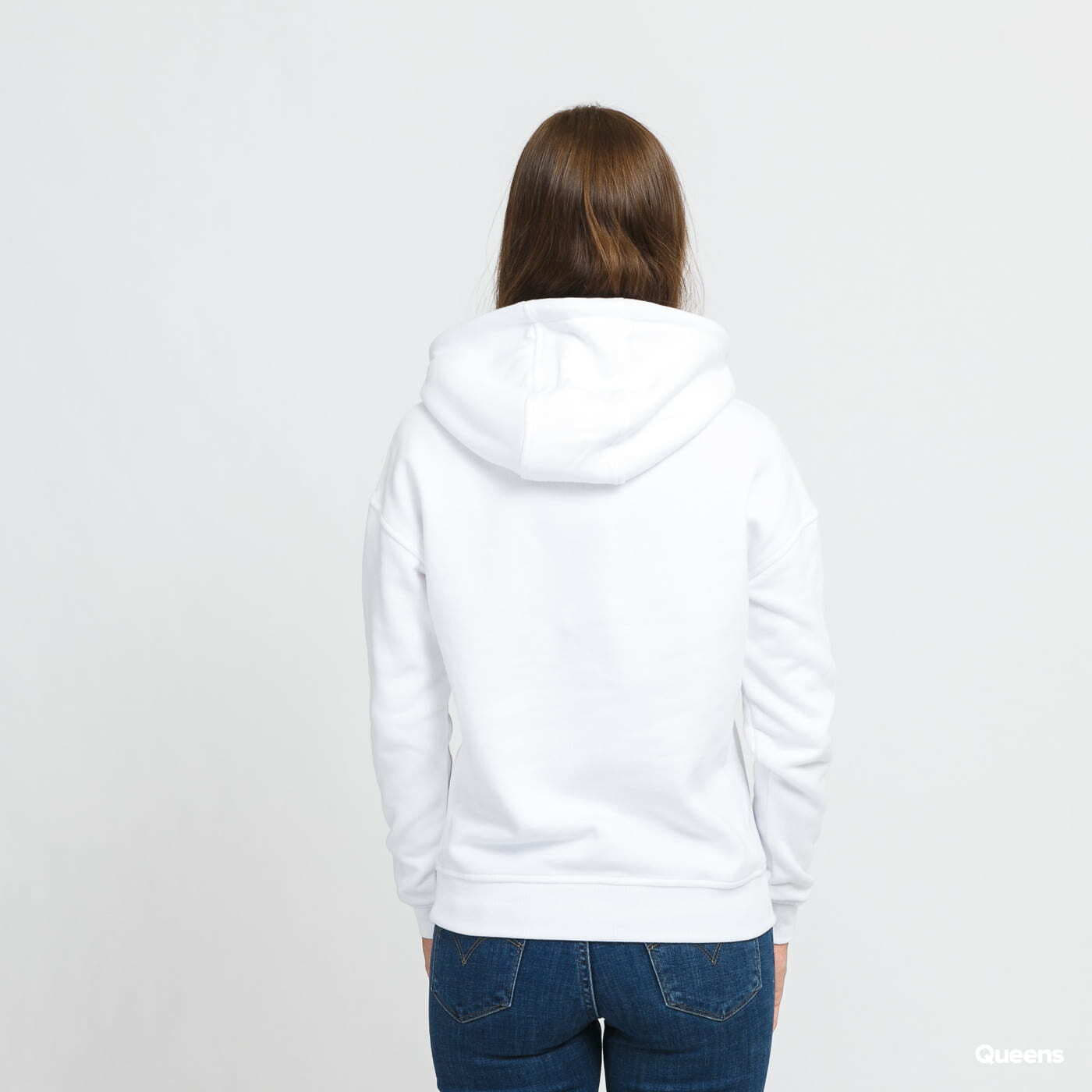 Mikinas ar kapuci un sporta krekli Urban Classics Ladies Hoody White