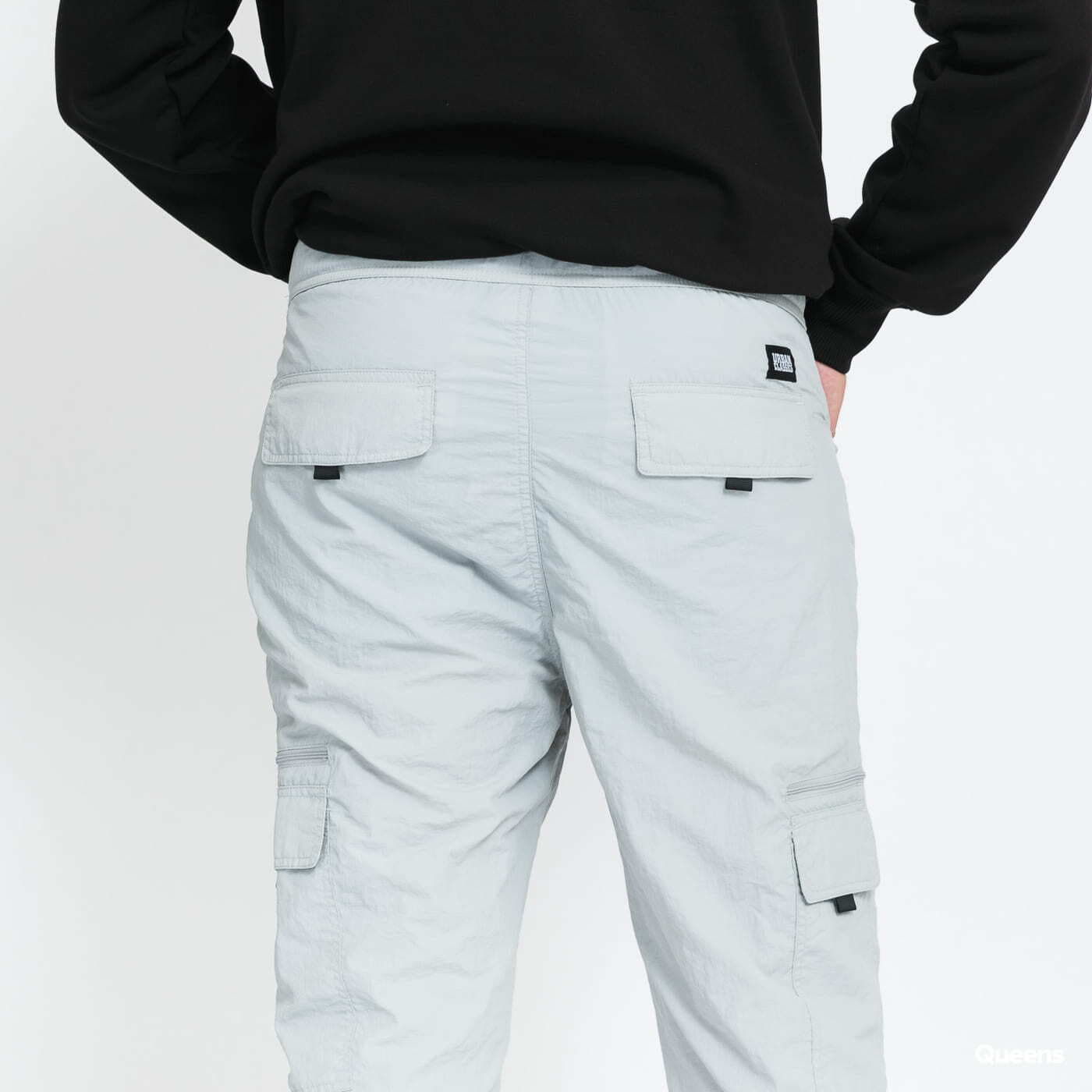 Cargo kalhoty Urban Classics Adjustable Nylon Cargo Pants Grey