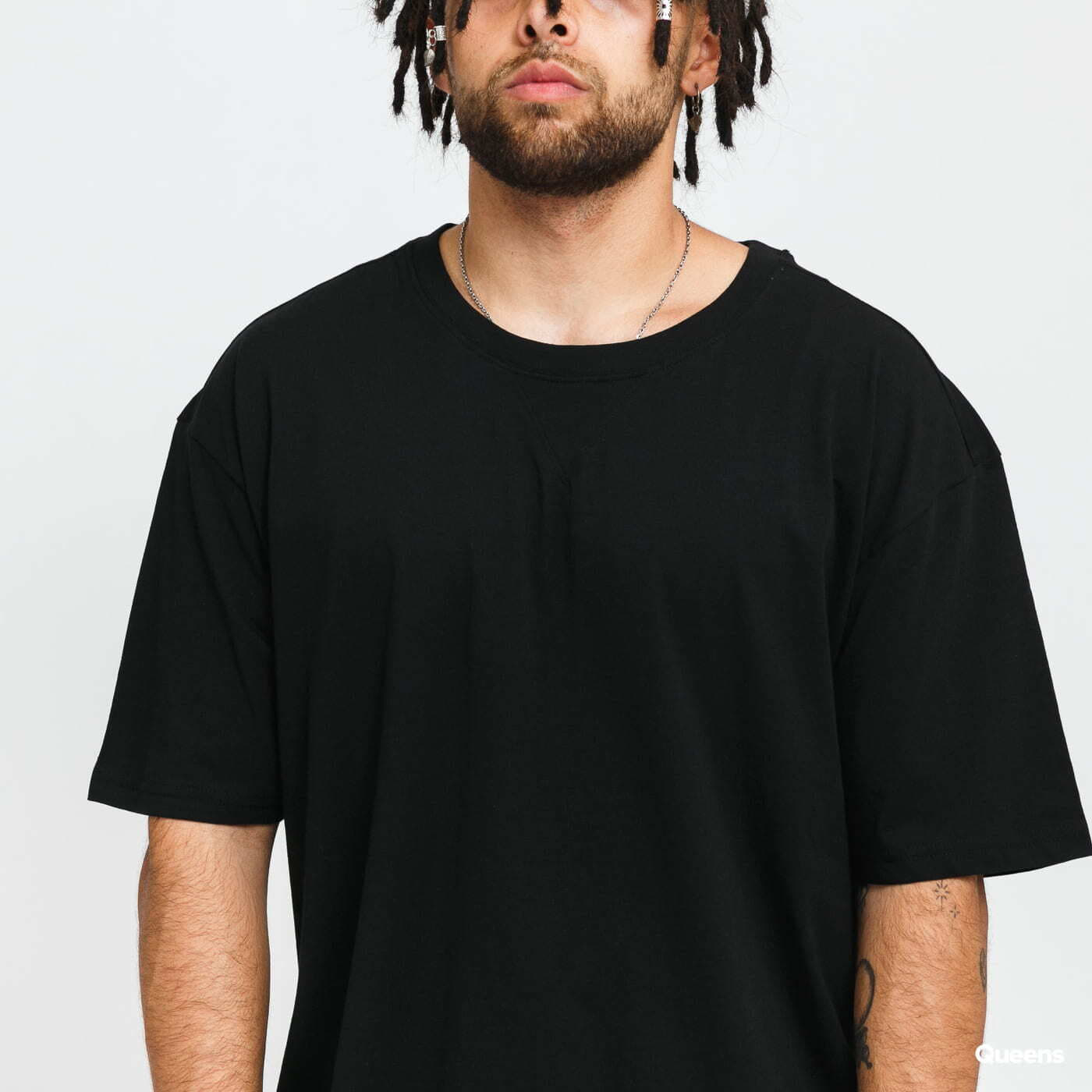 T-Shirts Urban Classics Organic Cotton Curved Oversized Tee 2-Pack White / Black