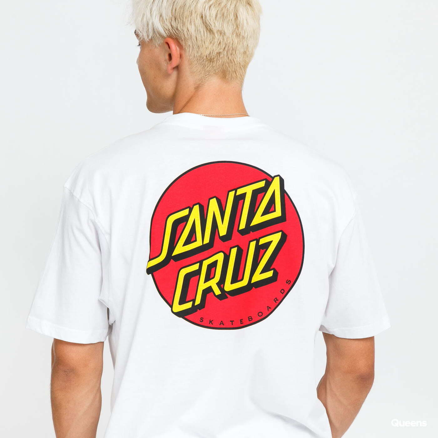 Camisetas Santa Cruz Classic Dot Chest Tee White