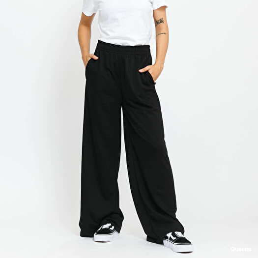 Sweatpants Urban Classics Ladies Modal Terry Wide Leg Sweatpants Black