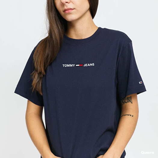 T shirt TOMMY JEANS Linear Logo Tee