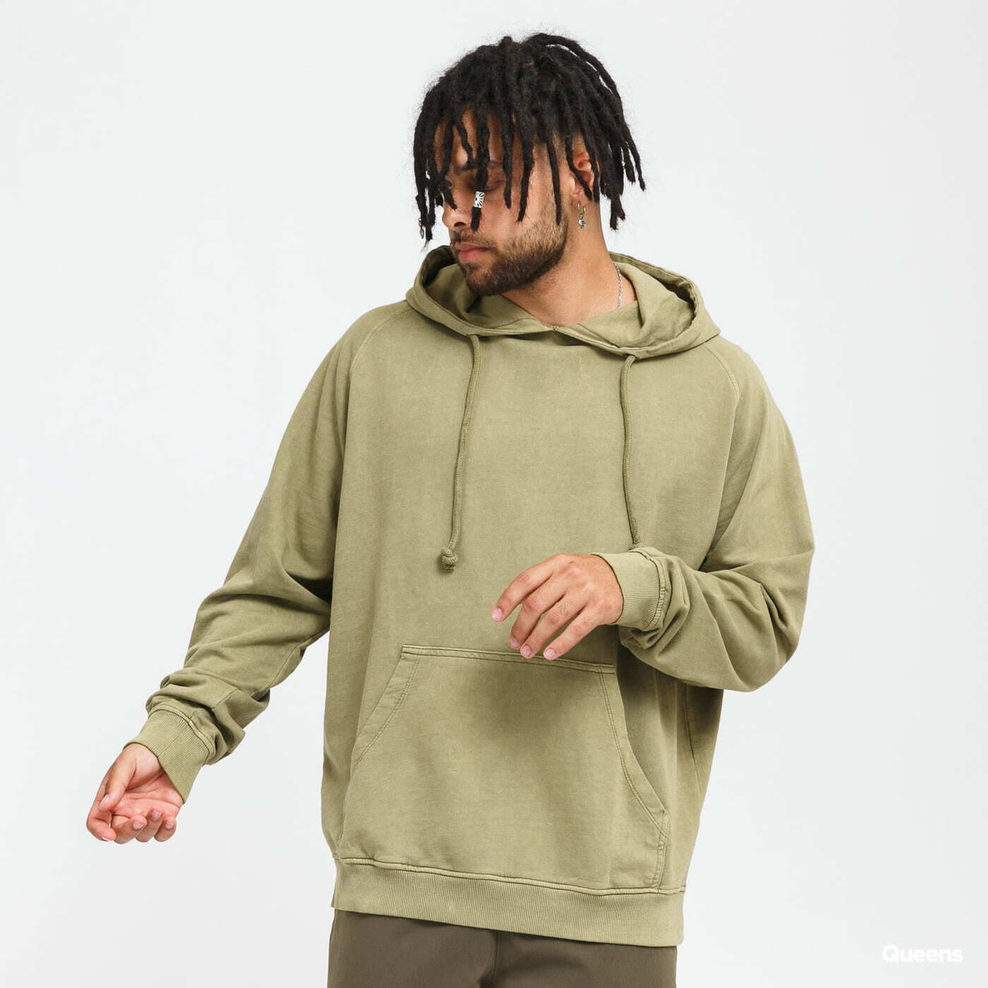 Hoodies and sweatshirts Urban Classics Overdyed Hoody Green