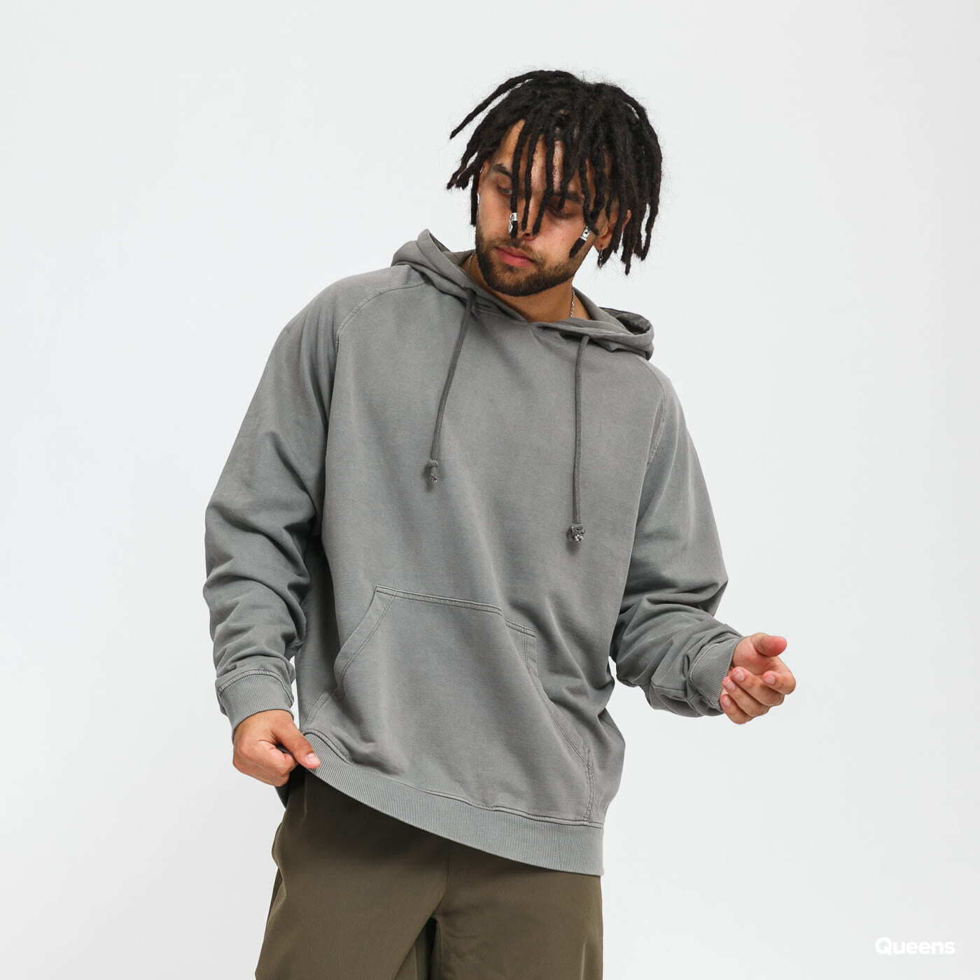 Hoodies and sweatshirts Urban Classics Overdyed Hoody Grey