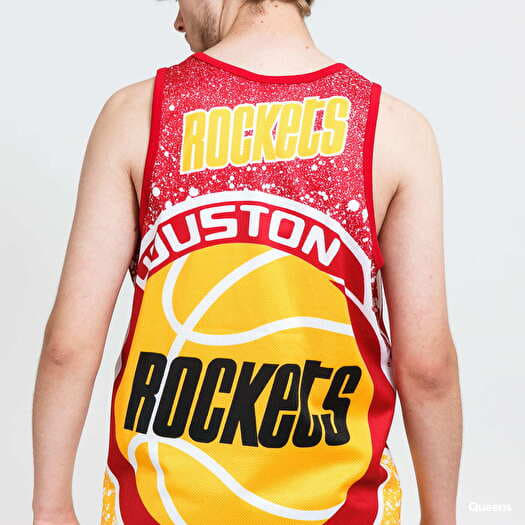 T-shirts Mitchell & Ness NBA Jumbotron Mesh Tank Rockets Yellow