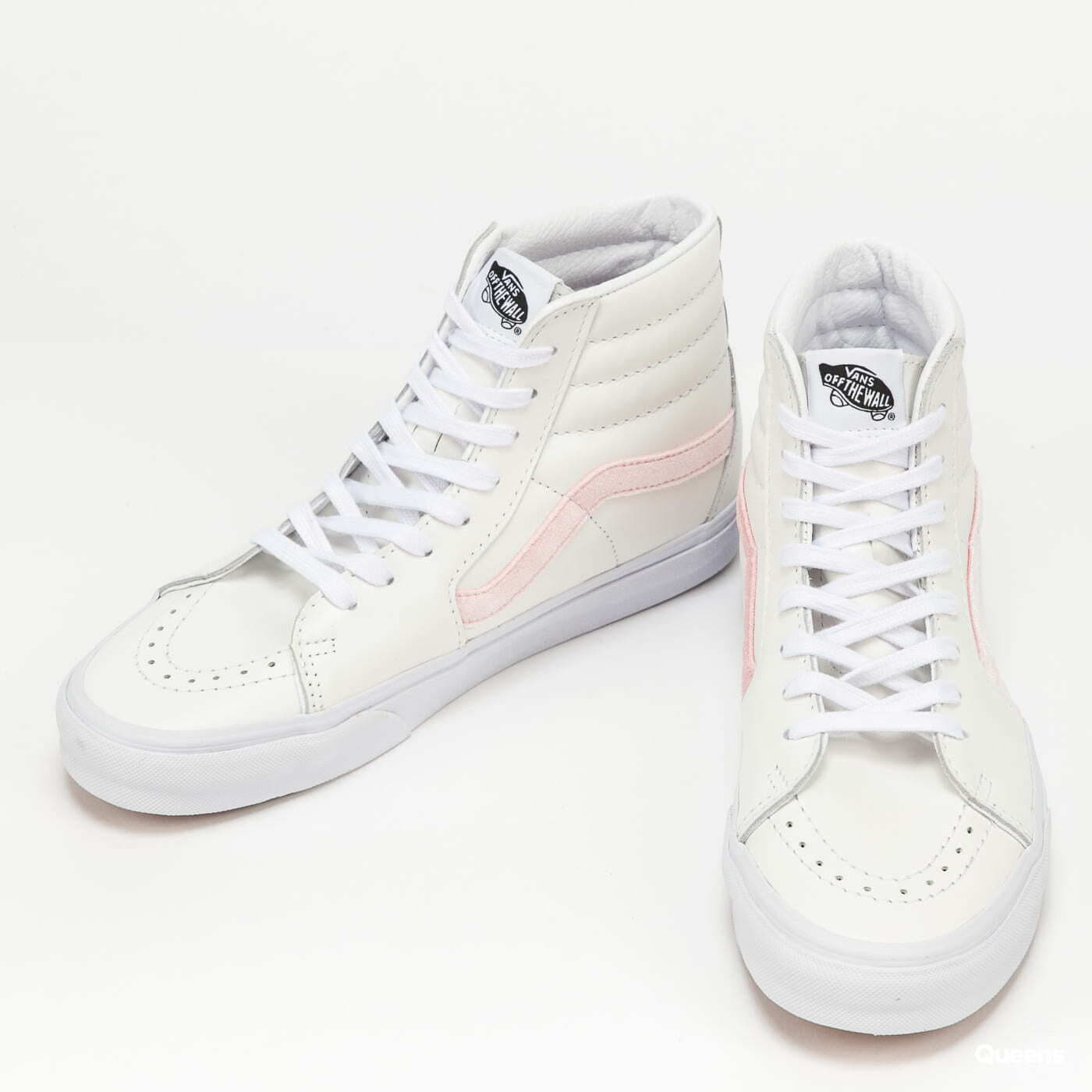 Vans pink checkerboard outlet high tops
