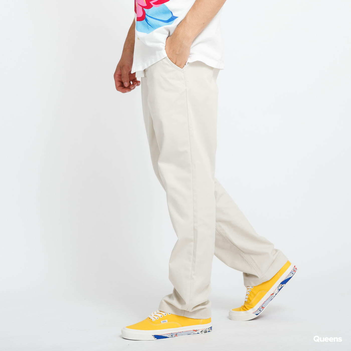 Nohavice Vans MN Authentic Chino Relaxed Trousers Beige