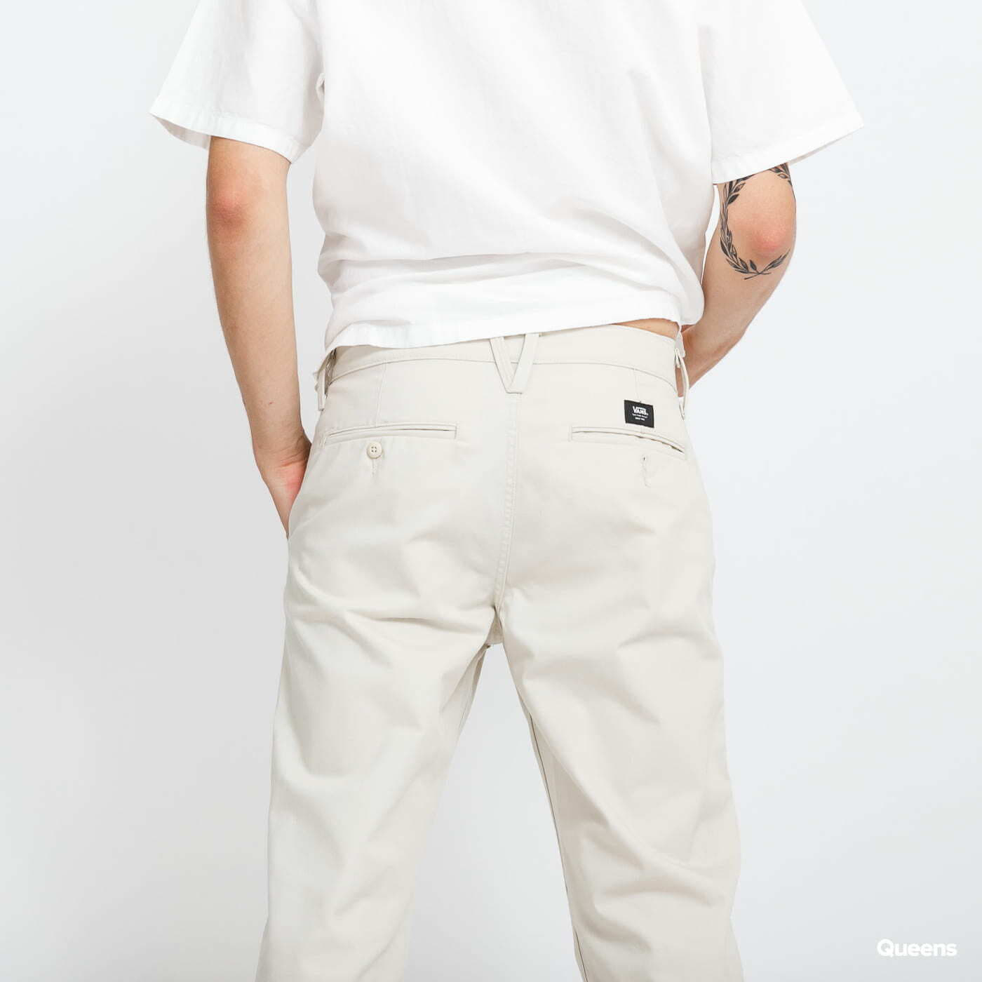Nohavice Vans MN Authentic Chino Relaxed Trousers Beige