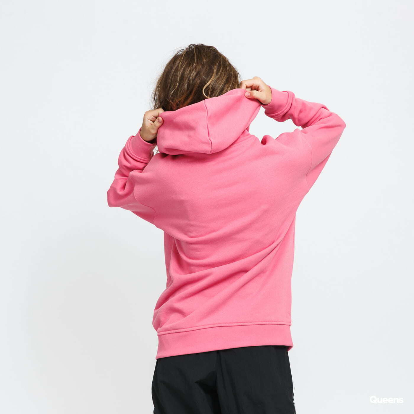 Hoodies and sweatshirts adidas Originals Trefoil Hoodie Pink | Queens