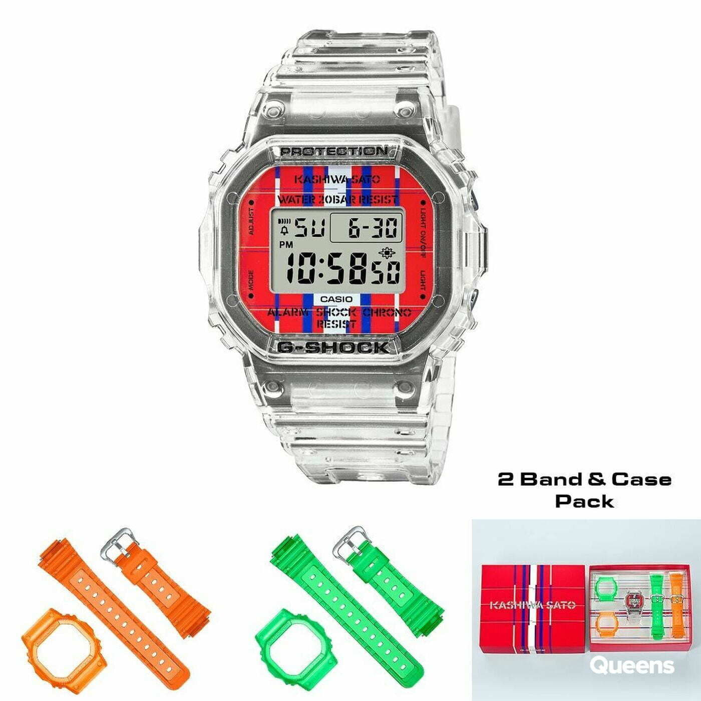 Watches Casio G-Shock DWE 5600KS-7ER Transparent/ Green/ Orange