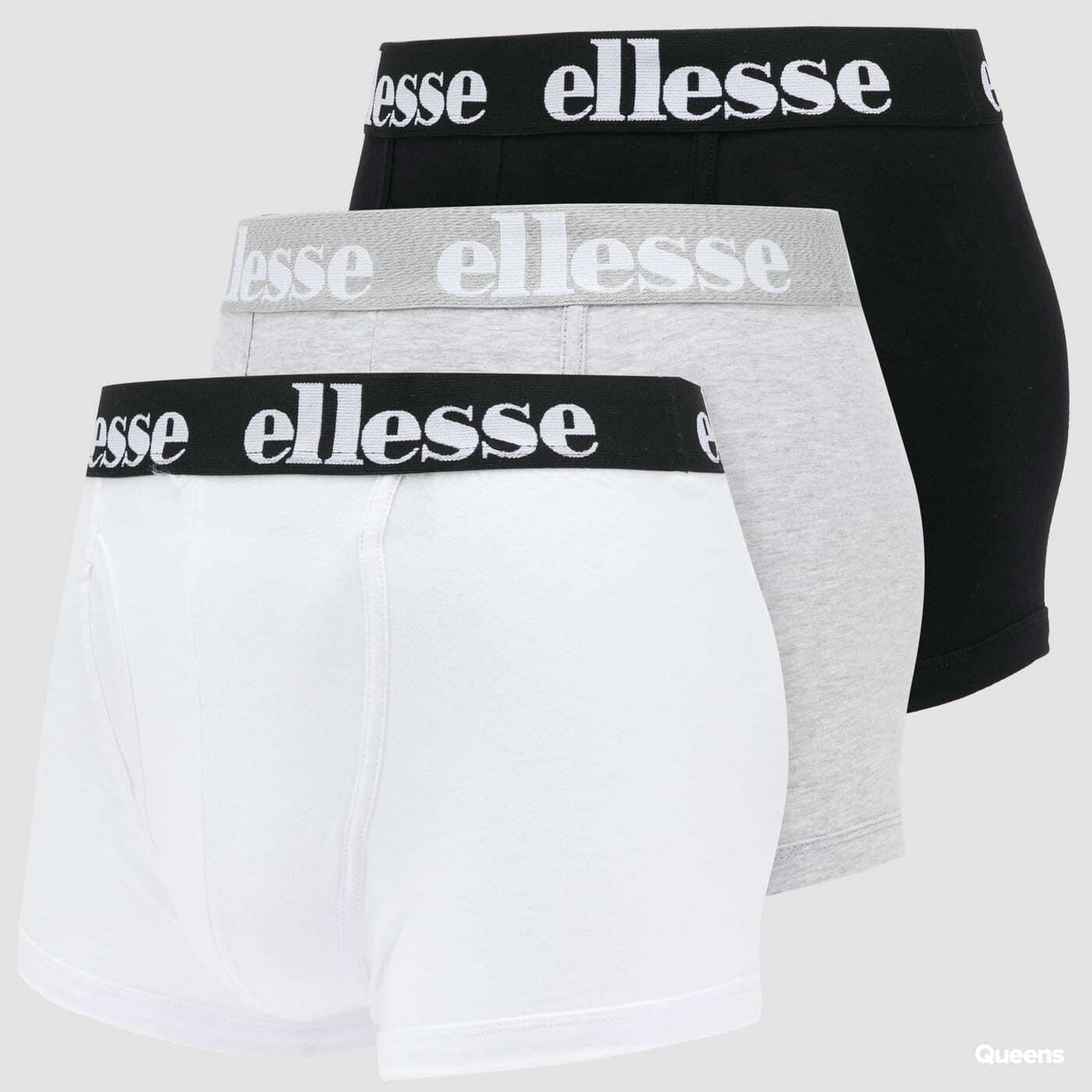 Boxer shorts ellesse Hali 3Pack Boxers Black/ Melange Grey/ White