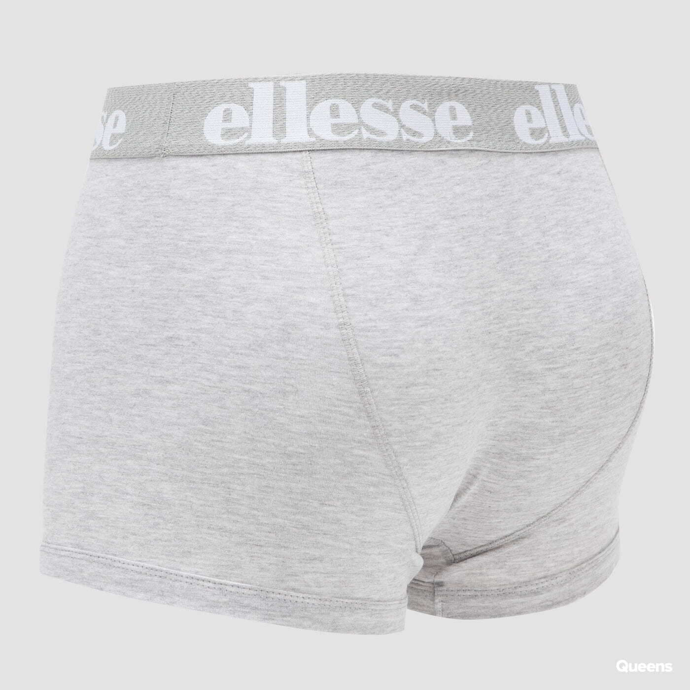 Boxerky ellesse Hali 3Pack Boxers Black/ Melange Grey/ White