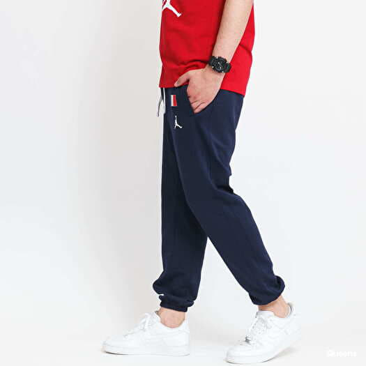 Sweatpants Jordan France MNK DF Therma Flex Showtime Pant navy Queens