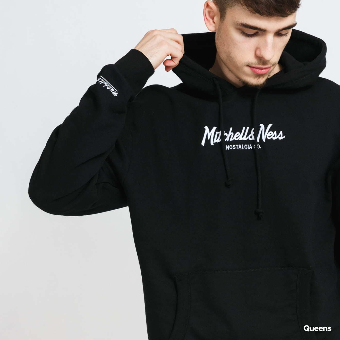 Sudaderas Mitchell & Ness Pinscript Hoody Black